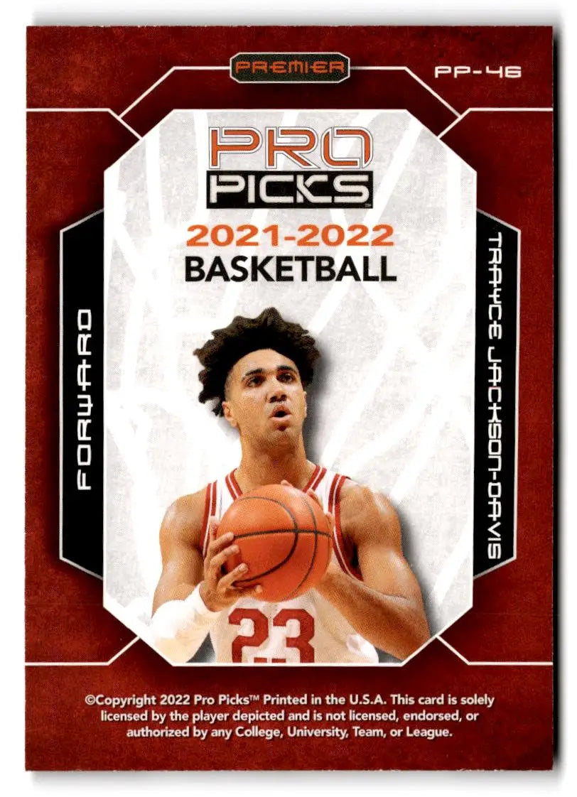 2021-22 Pro Picks Premier #PP-46 Trayce Jackson-Davis - Trading Card