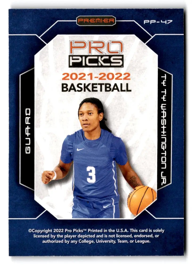 2021-22 Pro Picks Premier #PP-47 Ty Ty Washington Jr. - Trading Card