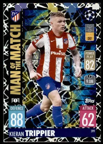 Kieran Trippier Man of the Match trading card from 2021-22 Topps Match Attax UEFA Champions League