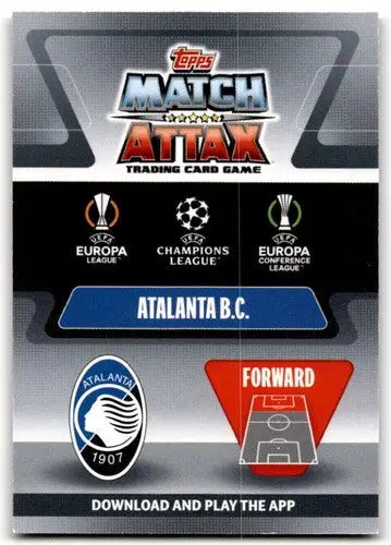 Atalanta B.C. Match Attax trading card from 2021-22 Topps UEFA Champions League series