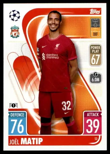 Joël Matip Topps Match Attax UEFA Champions League card with original gloss