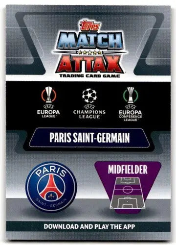 Original gloss of a 2021-22 Topps Match Attax UEFA Champions League Limited Edition Gold card