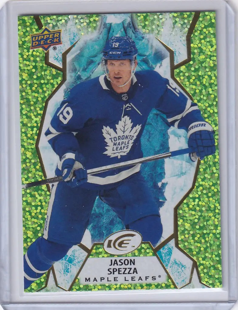 Hockey trading card of Jason Spezza Toronto Maple Leaf from Upper Deck Ice