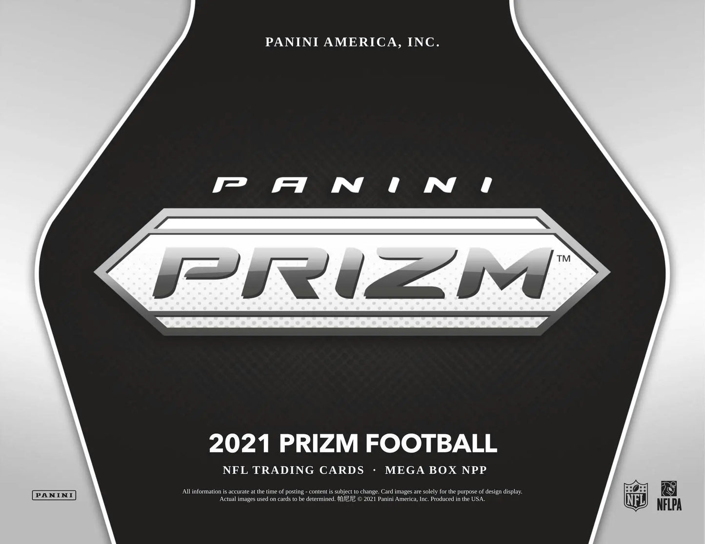 2021 Panini Prizm Football Mega Box with Neon Green Pulsar trading cards