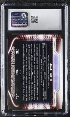 Graded 2021 Stadium Club Juan Soto Instavision Baseball Card CGC 9