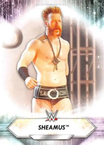 2021 Topps #131 Sheamus NM-MT wrestling card with original gloss finish
