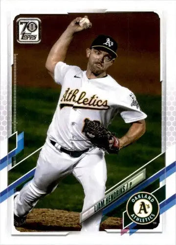 Liam Hendriks baseball card with original gloss from 2021 Topps #80 Liam Hendriks NM-MT Athletics