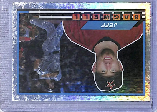 Jeff Bagwell baseball card from 2021 Topps Archives 1989 Topps Big Foil series