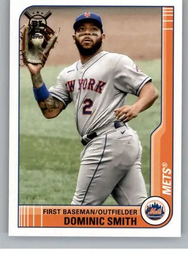 2021 Topps Big League Dominic Smith baseball card Mets NM-MT for collectors