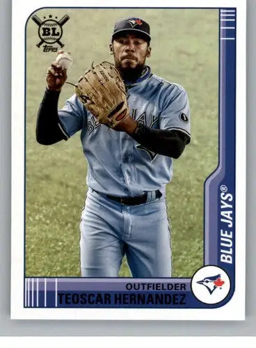 2021 Topps Big League Teoscar Hernandez baseball card original gloss Blue Jays sports cards