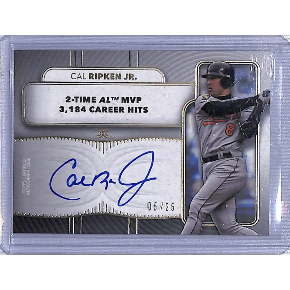 2021 Topps Definitive #LAC-CR Cal Ripken Jr. NM-MT Auto 5/25 Baltimore Orioles Baseball Card