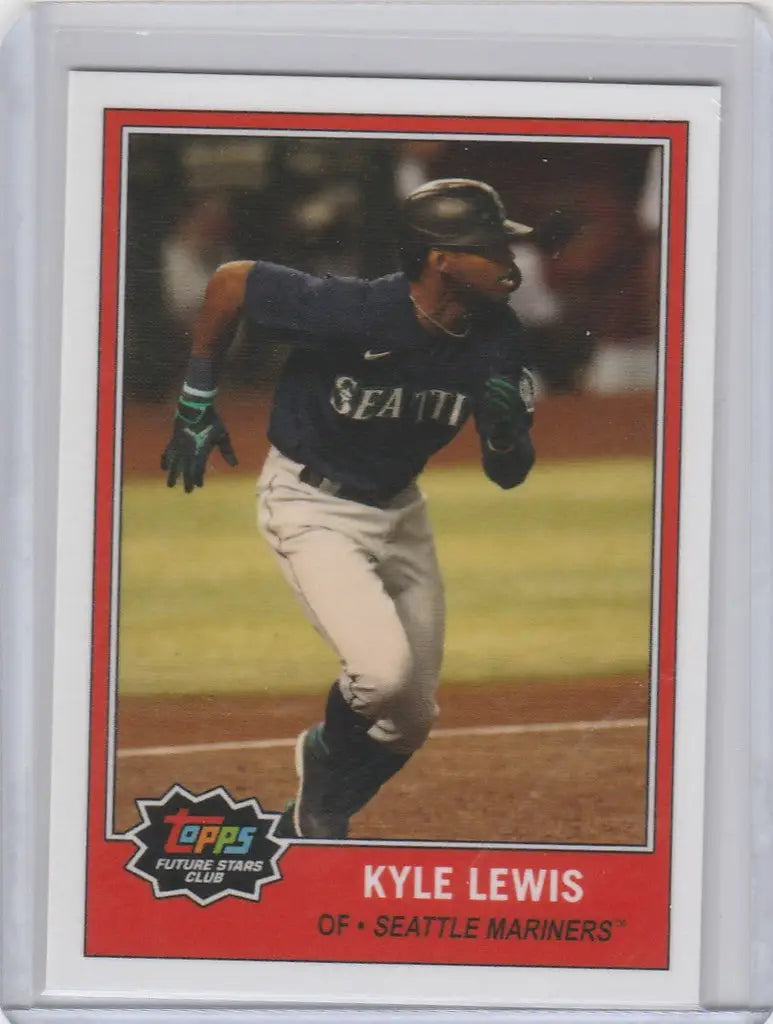 Baseball card of Kyle Lewis Seattle Mariners from Topps Future Stars set