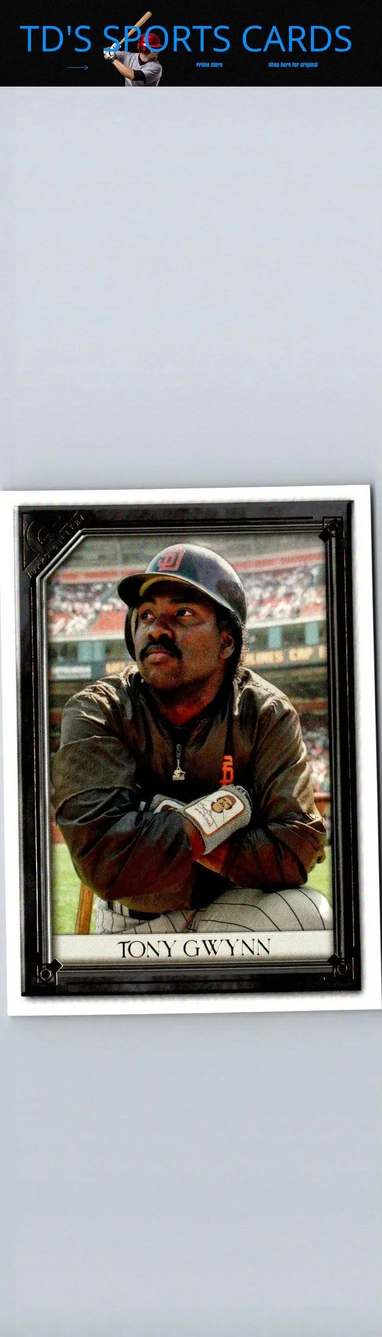 Tony Gwynn baseball card from 2021 Topps Gallery trading cards collection