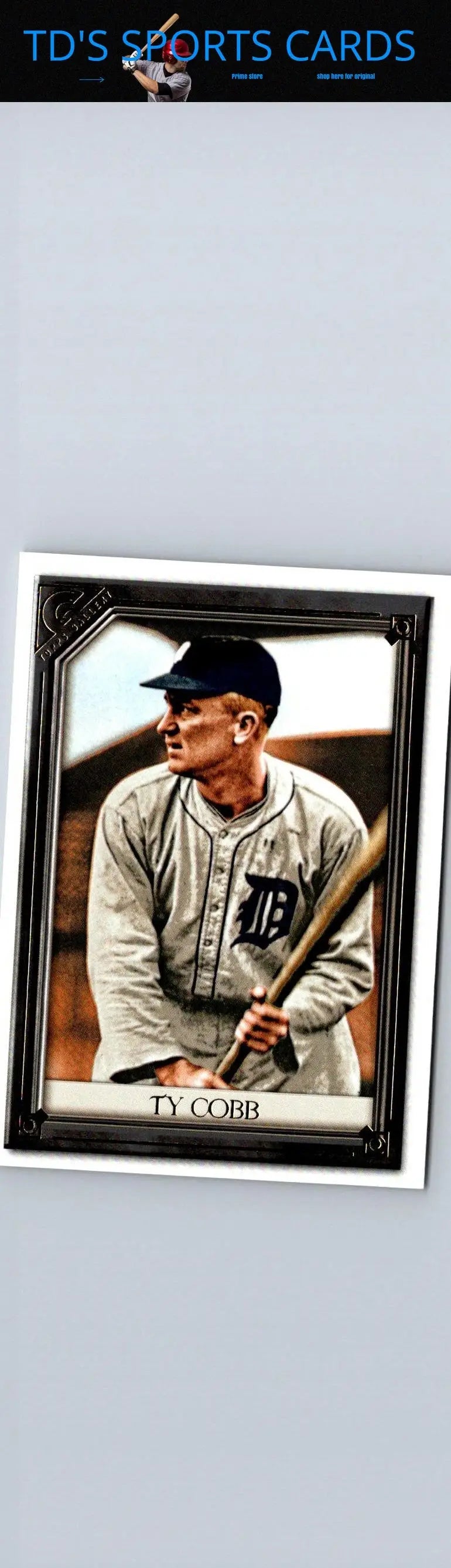 Ty Cobb baseball card from 2021 Topps Gallery #44 trading cards collection