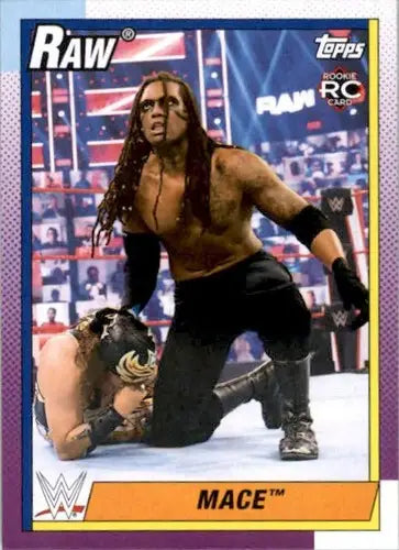 2021 Topps Heritage Mace wrestling card with original gloss featuring Simply Sandoval