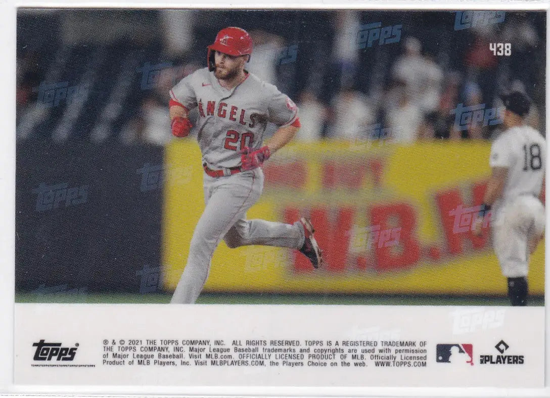 2021 Topps Now #438 Jared Walsh Angels baseball card for collectors and fans