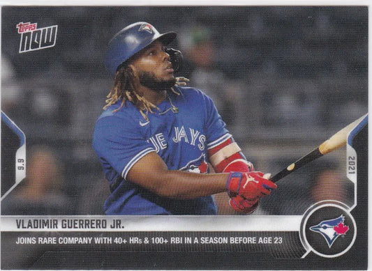 Vladimir Guerrero Jr. baseball card featuring Toronto Blue Jays player in 2021 TOPPS NOW #786