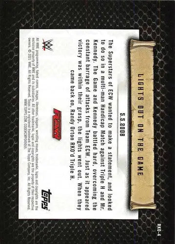 Original gloss on a trading card with textured border from 2021 Topps RKO Simply Sandoval collection