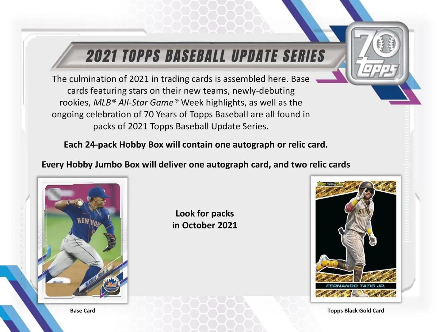2021 Topps Update Series Baseball Hobby Box with red parallel and gold parallel cards