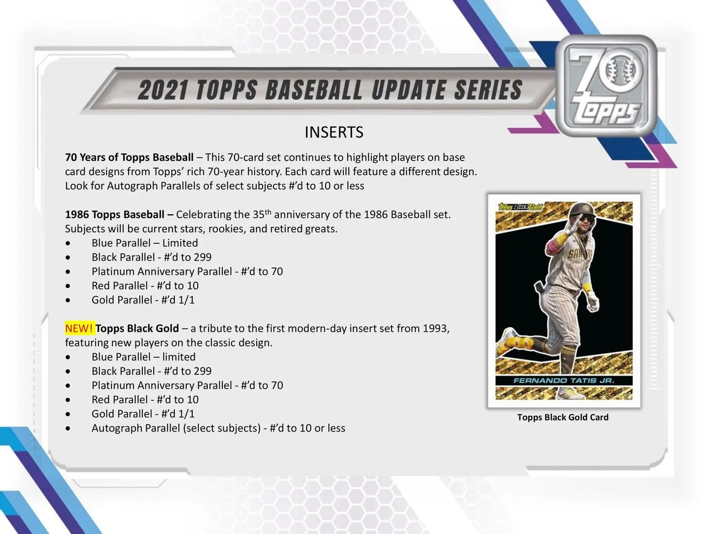 2021 Topps Update Series Baseball Hobby Box with Topps baseball card information including red and gold parallels