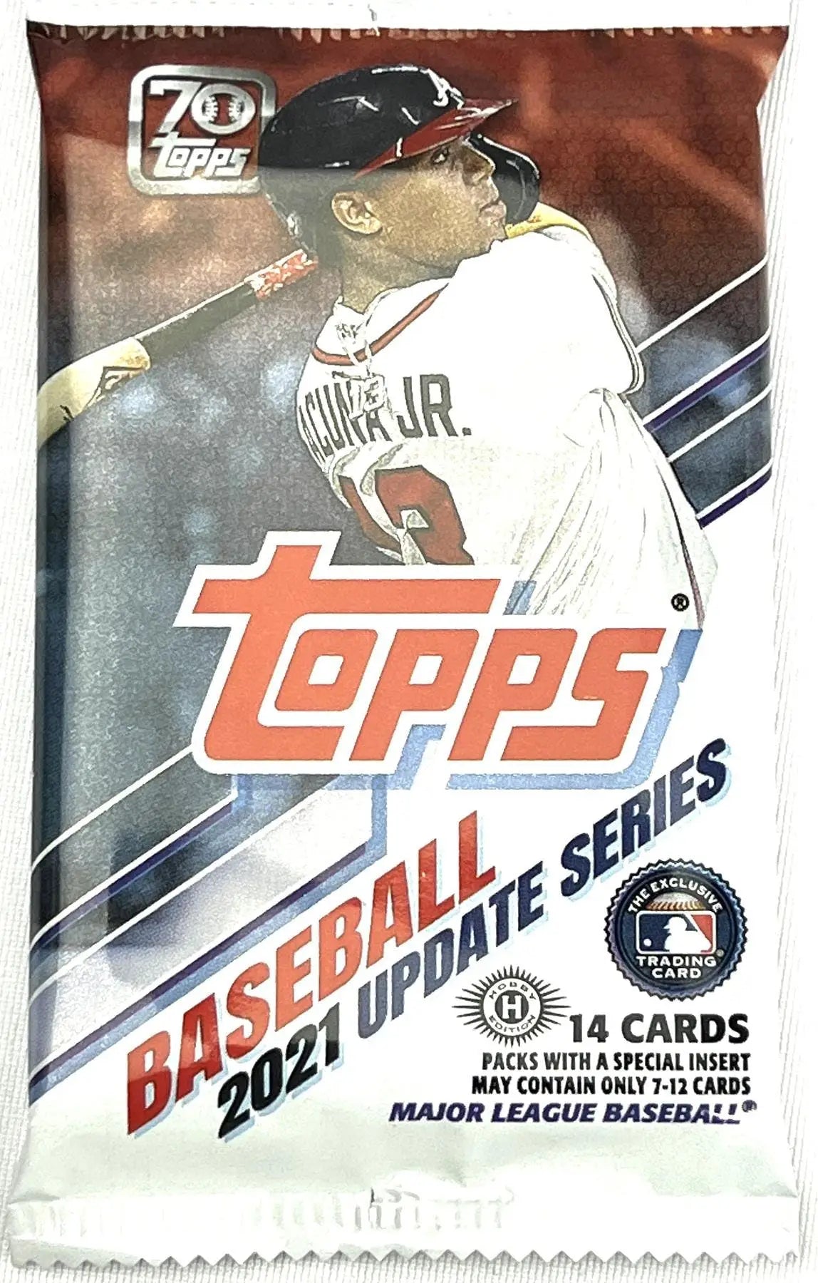 Sealed 2021 Topps Update Series Baseball Hobby Box with Red and Gold Parallel Cards