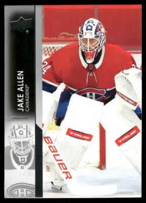 2021 Upper Deck Jake Allen #94 Goalie Hockey Card from Upper Deck Series