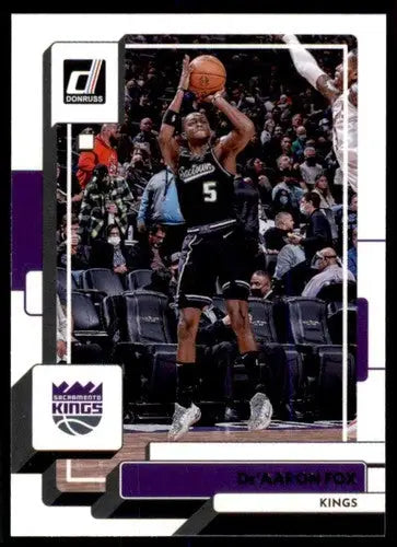 Original gloss De’Aaron Fox basketball card 2022-23 Donruss NM-MT Sac Kings