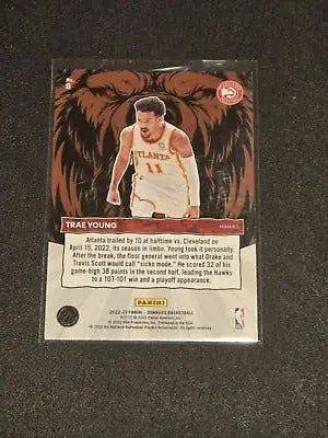 Trae Young basketball card from 2022-23 Donruss Trae Young Unleashed collection