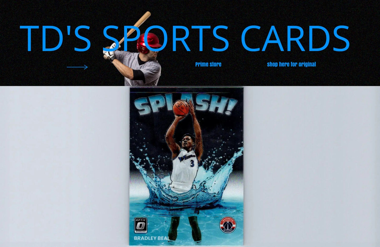 Bradley Beal basketball card from 2022-23 Donruss Optic #5 Bradley Beal Splash