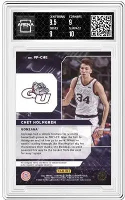 Graded Chet Holmgren basketball card from Panini Chronicles Power Formulas series