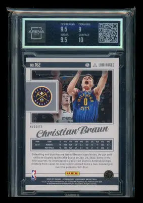 2022-23 Panini Chronicles DP Mosaic Chet Holmgren #162 RC Arena Club 9.5 - Trading Card