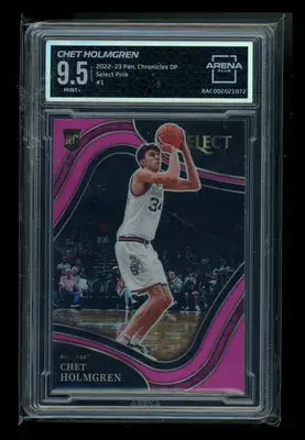 2022-23 Panini Chronicles DP Select Pink Chet Holmgren #GO-10A RC Arena Club 9.5 - Trading Card