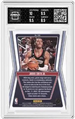 Graded Panini Chronicles Jabari Smith Jr. basketball card from 2022-23 Panini Chronicles set