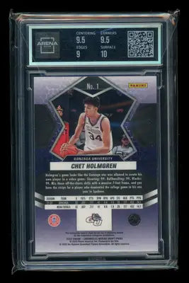 2022-23 Panini Chronicles Luminance Chet Holmgren Christian Braun #No. 1 AC 9.5 - Sports Card