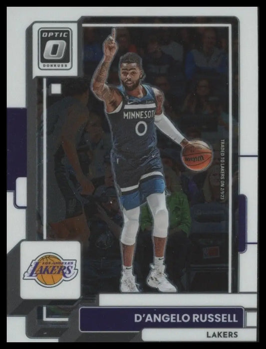 2022-23 Panini Donruss Optic DAngelo Russell #57 Los Angeles Lakers Basketball