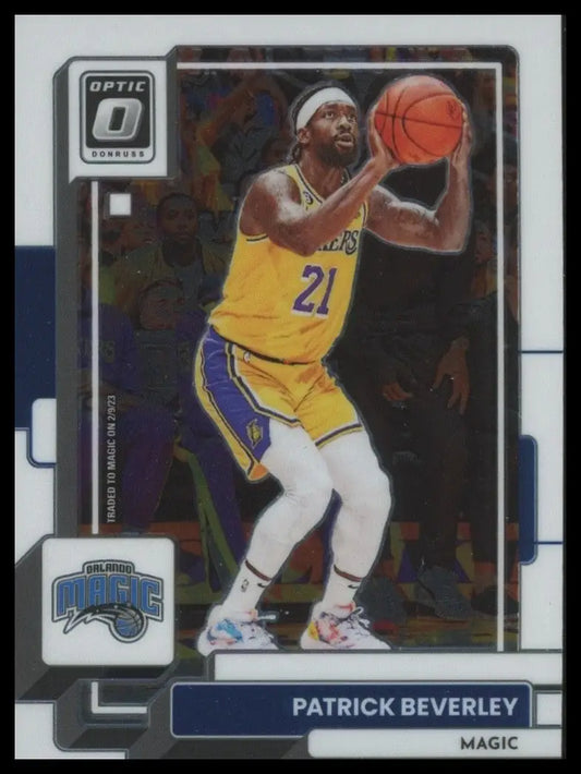 2022-23 Panini Donruss Optic Patrick Beverly #107 Orlando Magic Basketball Card
