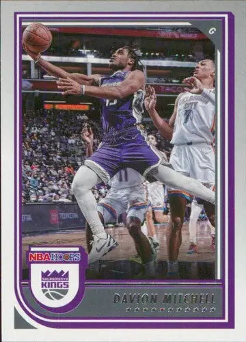 Basketball card of Davion Mitchell from Panini NBA Hoops 2022-23 series