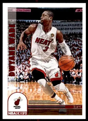 Dwyane Wade basketball card from Panini NBA Hoops 2022-23 with original gloss
