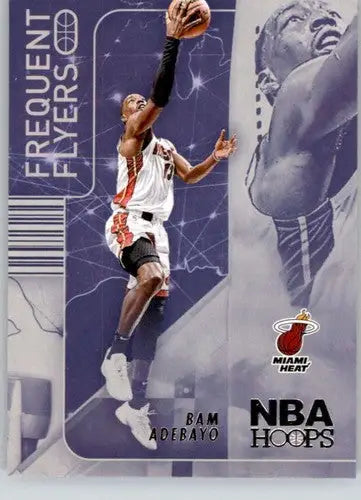 Original gloss Bam Adebayo NBA Hoops Frequent Flyers basketball card for 2022-23 season