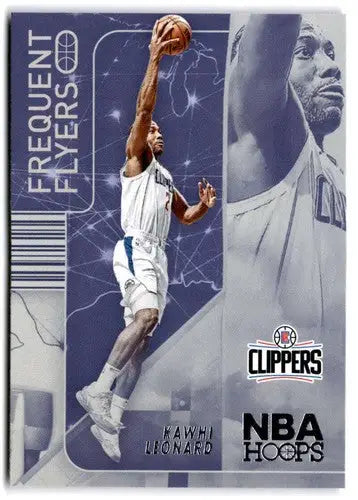 Kawhi Leonard NBA Hoops Frequent Flyers basketball card from 2022-23 Panini NBA Hoops