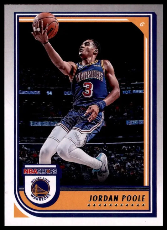 2022-23 Panini NBA Hoops Jordan Poole #226 Golden State Warriors Basketball Card