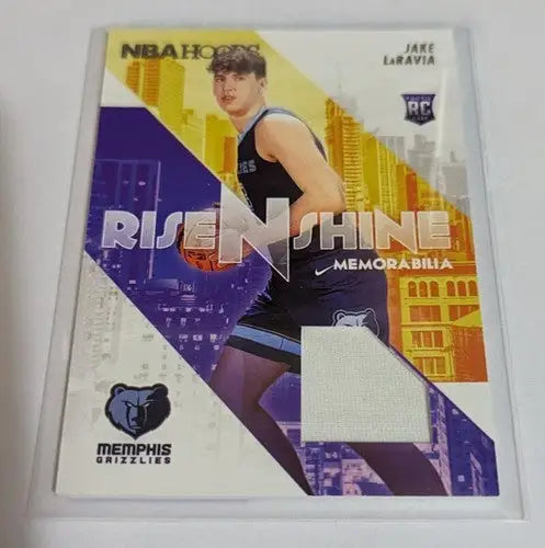 Panini NBA Hoops Rise N Shine Jake LaRavia basketball card 2022-23 memorabilia