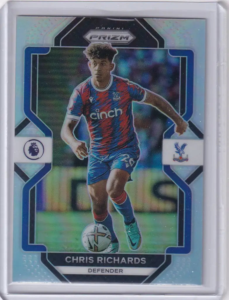 Soccer trading card of Chris Richards Crystal Palace from Panini Prizm Premier League