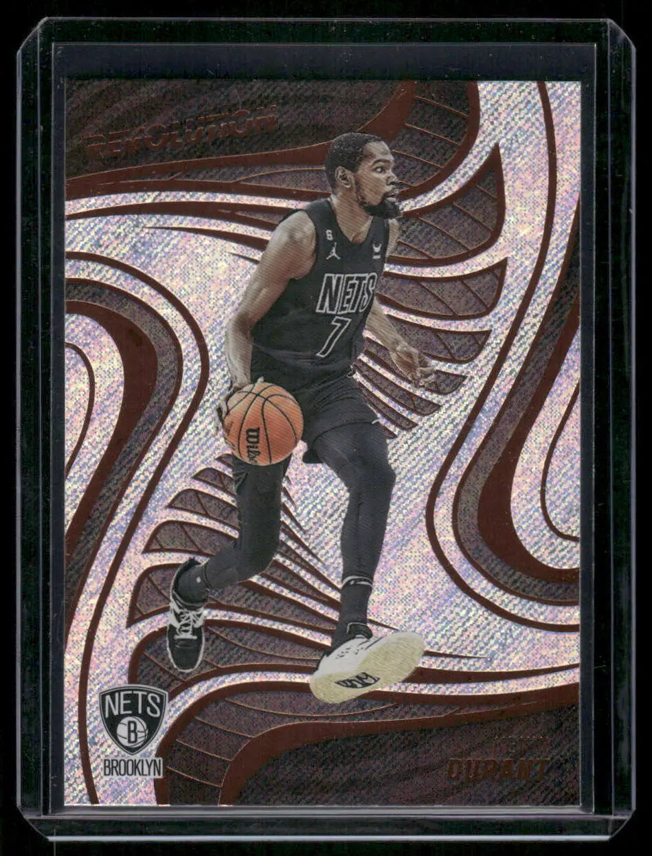 Basketball trading card featuring Kevin Durant of Brooklyn Nets from Panini Revolution Kevin series