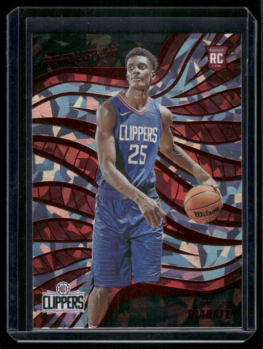 Panini Revolution Moussa Diabate rookie basketball card in blue Clippers jersey
