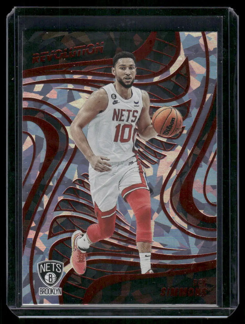 2022-23 Ben Simmons Panini Revolution basketball trading card displayed in product