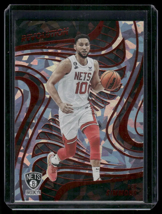 2022-23 Ben Simmons Panini Revolution basketball trading card displayed in product