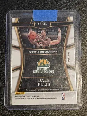 Dale Ellis Seattle Supersonics basketball card from 2022-23 Panini Select Ellis Signature Selections