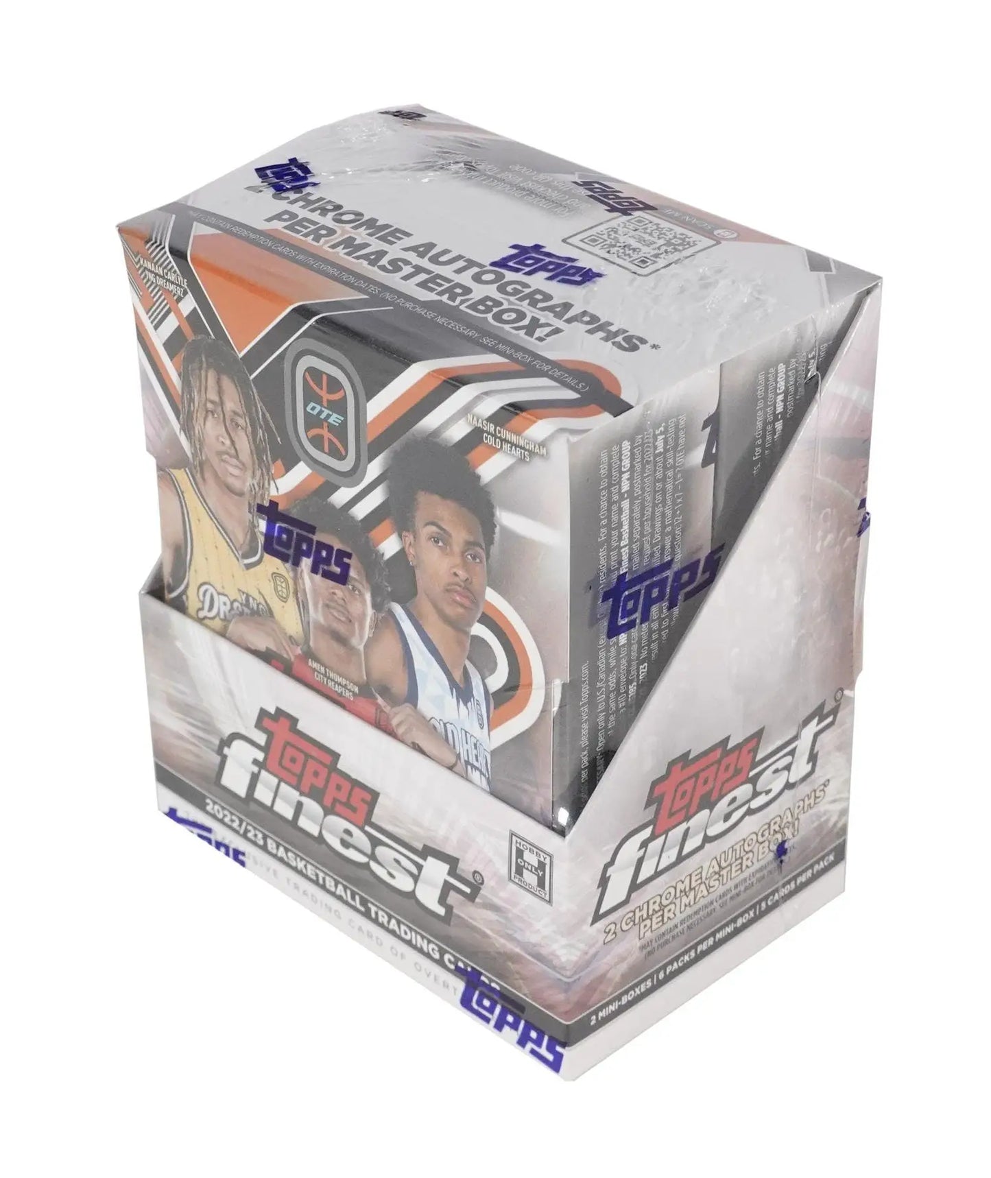 2022-23 Topps Finest Elite Overtime Edition Basketball box with Red Mini-Diamond Refractor
