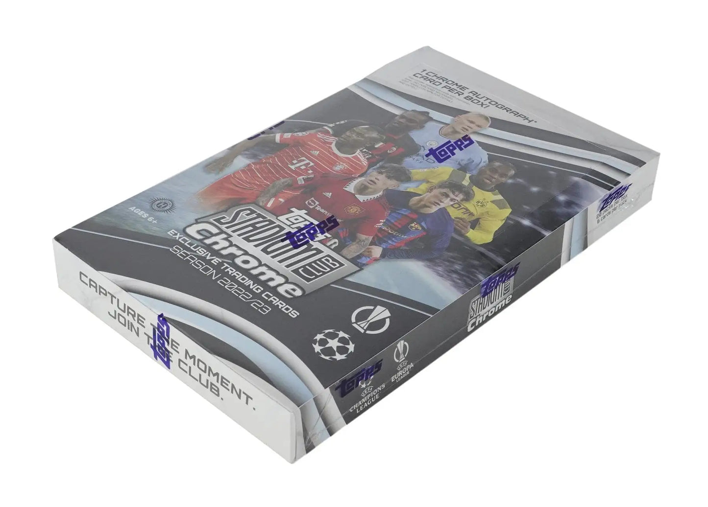 2022-23 Topps Stadium Club Chrome UEFA Soccer Hobby Box with wave refractor parallel